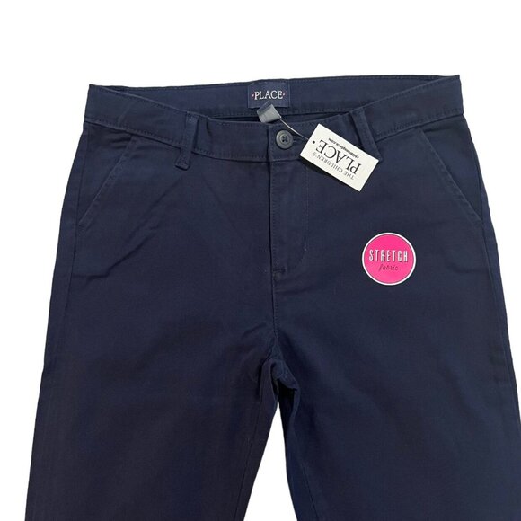 NEW Children's Place Sz 12 Stretch Navy School Uniform Pants - Picture 3 of 6